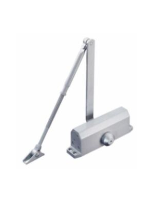 Amortecedor hidráulico de porta com braço ajustável PNI AM800S para fechamento de portas de 65 a 80 kg