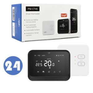 Caixa com 24 peças de termostato inteligente PNI CT45