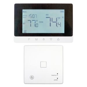 Termostato inteligente sem fio PNI CT50S PRO, com Wi-Fi, para sistemas de aquecimento, histerese mínima de 0,1 °C, controle via Tuya.