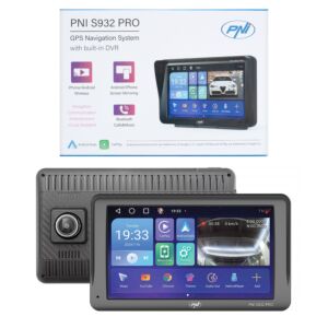 Sistema de navegação GPS com DVR integrado PNI S932 PRO tela de 7 polegadas