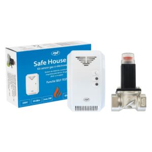 Sensor de gás PNI Safe House 200 3/4 polegadas e kit de válvula solenóide