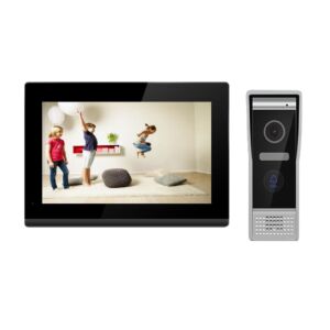 Interfone inteligente de vídeo PNI VP8373 com 1 monitor, tela sensível ao toque de 7 polegadas 1080p, WiFi, aplicativo móvel Tuya, IP65, vaga para carro
