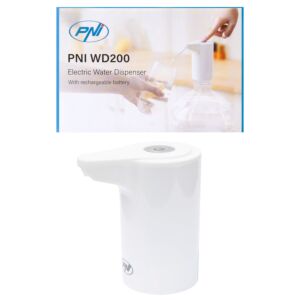 Bomba elétrica para carregamento USB-C de garrafa de água PNI WD200, bateria de 800 mAh