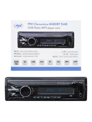 Rádio DAB Leitor MP3 auto PNI Clementine 8480BT