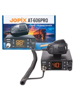Rádio Statie CB JOPIX AT-606PRO ASQ, AM/FM, 4W, 12V-24V, PA, VOX, Blanker de ruído