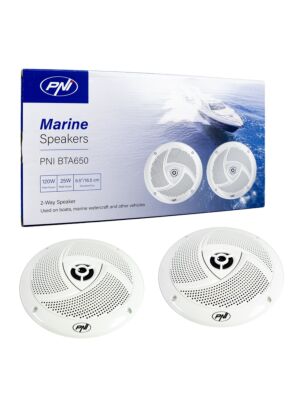 Alto-falantes coaxiais para barcos PNI BTA650, 120W, 16,5 cm, conjunto de 2