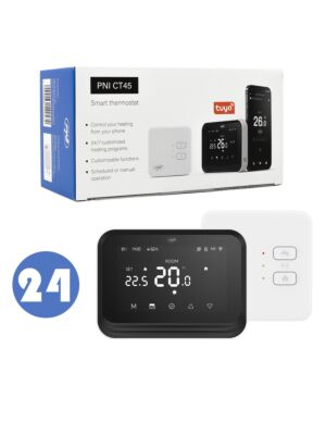 Caixa com 24 peças de termostato inteligente PNI CT45