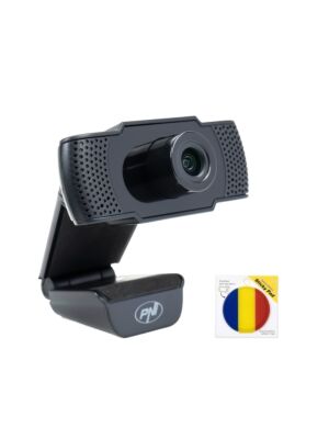 Pacote de Webcam PNI CW1850 Full HD 1080P 2MP, USB, prenda e Flag Pad adesivo incluído