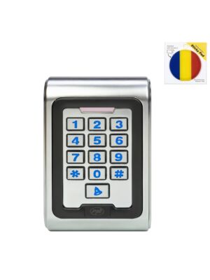 Pacote de teclado de controle de acesso PNI DK220, modelo independente com etiqueta adesiva inclusa.