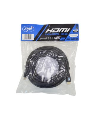 Cabo HDMI PNI H1000 de alta velocidade 1.4V, plug-in, Ethernet, banhado a ouro, 10m