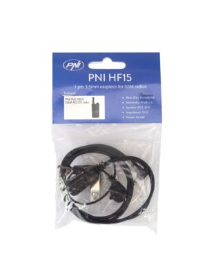 Fone de ouvido com microfone PNI HF15 com 1 pino 3,5 mm para rádios GSM