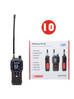 Caixa com 10 peças Estação de Rádio CB Portátil PNI Escort HP 102