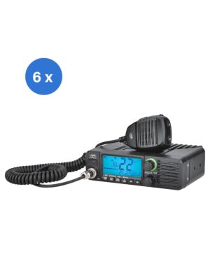 Subwoofer com 6 peças para estação de rádio CB PNI Escort HP 40 multi-padrão, 4W, AM, FM, 12-24V, ASQ, ganho de RF