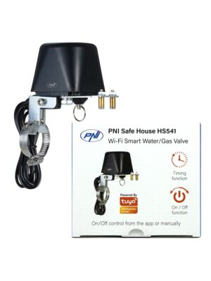 Válvula inteligente PNI Safe House HS541 com Wi-Fi, para fecho de tubagens de água/gás através da Internet, compatível com