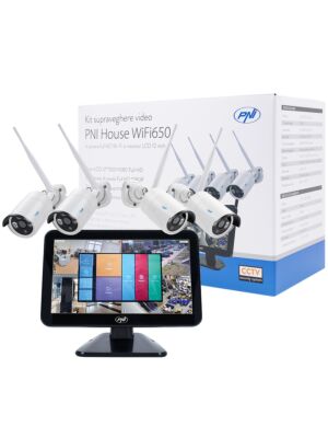 Kit de vigilância por vídeo PNI House WiFi650