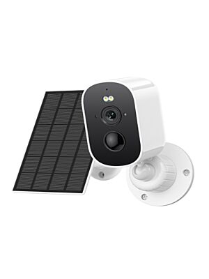Câmara de videovigilância PNI IP775S 5MP painel solar bateria incorporada ranhura para cartão micro SD incorporada visão nocturna audi