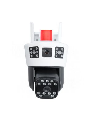 Câmera de videovigilância PNI IP893S GSM 4G com lente dupla de 2MP + 2MP