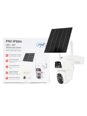 Câmera de vigilância por vídeo PNI IP894 4G PTZ