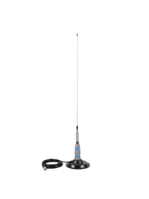 Antena CB PNI ML170 com 168 cm de comprimento, 26-30 MHz, 1000 W e base magnética PNI 145/PL.