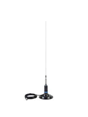 Antena CB PNI ML180 com 194 cm de comprimento, 26-30 MHz, 1000 W e base magnética PNI 145/PL.