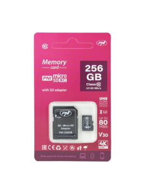 Cartão de memória microSD PNI de 256 GB
