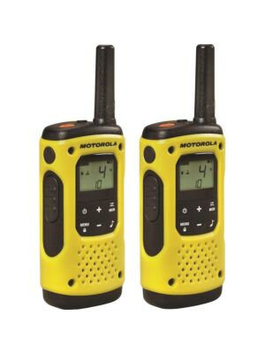 Estação de rádio portátil PMR Motorola TLKR T92 H2O IP67 conjunto com 2 pcs amarelo