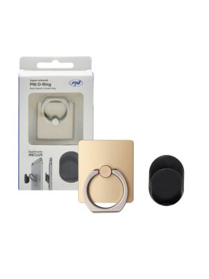 Suporte Universal PNI O-Ring, suporte de mesa e Smart Grip, champanhe, suporte automático incluído