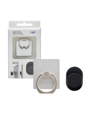Suporte Universal PNI O-Ring, suporte de mesa e Smart Grip, prateado, suporte automático incluído