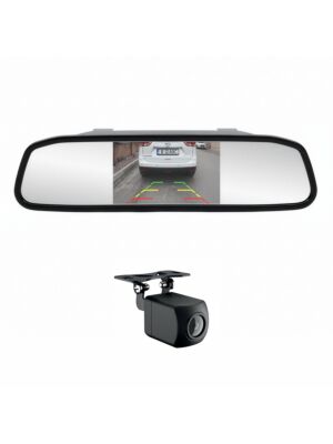 Sistema de estacionamento sem fios PNI Escort P20 com ecrã automóvel de 4,3 polegadas no espelho retrovisor e câmara