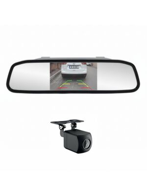 Sistema de estacionamento sem fios PNI Escort P20 com ecrã automóvel de 4,3 polegadas no espelho retrovisor e câmara