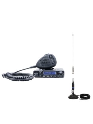 Pacote de estação de rádio CB PNI Escort HP 6550 com PNI ECH01 instalado + antena CB PNI S75 com ímã