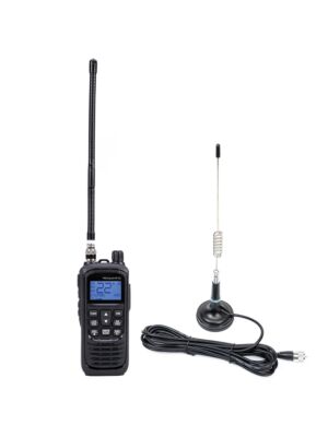 PNI Escort HP 92 Multi Standard 4W, 12-24V AM-FM Pacote de Rádio CB Portátil com Antena PNI ML29 CB com Ímã