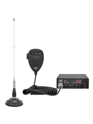 Kit CB rádio CBI ESCORT HP antena 8000L ASQ + CB PNI ML100