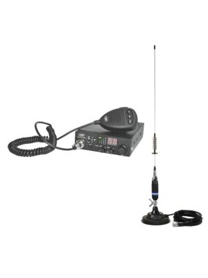 CB PNI ESCORT Estação de rádio HP 8000L ASQ + antena CB PNI S75 com ímã