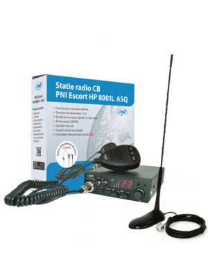 Kit CB CBI ESCORT HP 8001L ASQ + Cabeças HS81L + CB PNI Extra 45 antena magnética