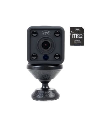 Pacote de mini câmera de vigilância espiã PNI SafeHome PT945M 1080P WiFi, controle via Tuya Smart + cartão de memória Micro