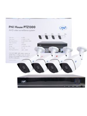 Kit de vigilância por vídeo AHD PNI House PTZ1300
