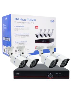 Kit de vigilância por vídeo AHD PNI House PTZ1500