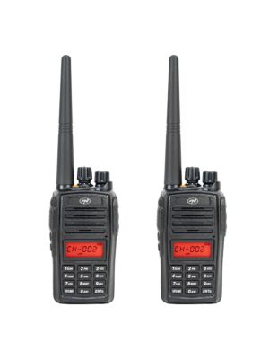 Conjunto de 2 estações de rádio portáteis PNI PMR