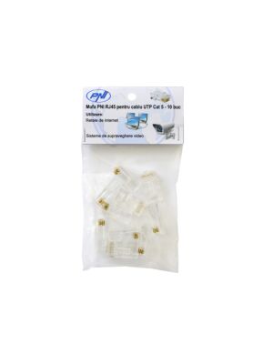Plugue PNJ RJ45 para UTP Cat Cat 5 set 10 pcs