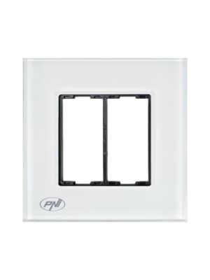 Moldura de vidro simples PNI RM101W para tomadas PNI
