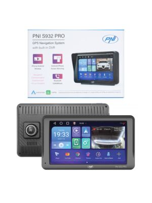 Sistema de navegação GPS com DVR integrado PNI S932 PRO tela de 7 polegadas