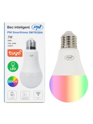 Lâmpada inteligente PNI SmartHome SM7RGBW LED 7W