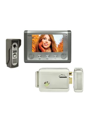 Kit de videoporteiro SilverCloud House 715 com ecrã LCD de 7 polegadas e Yala electromagnético SilverCloud YL500