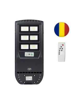 Pacote PNI SL220 200W Luminária de Rua com Painel Solar Embutido + Bandeira de Presente para Bloco Adesivo