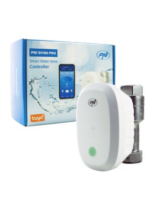 Válvula de água inteligente PNI SV180 PRO, conectividade Wi-Fi, IP65, DN20, aplicativo 3/4 Tuya, compatível com Amazon Al