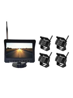 PNI TRK504 kit de vigilância por vídeo sem fio para caminhão DVR com monitor LCD e 4 câmeras