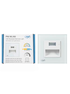 Lâmpada LED PNI WL100 para iluminação de degraus de escadas
