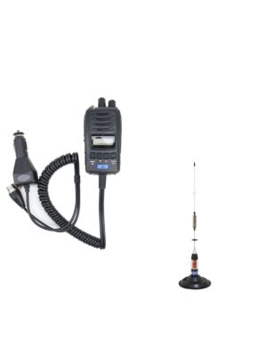 Pacote de Estação de Rádio TTi TCB-H100 CB e Antena CB PNI ML70 com Ímã