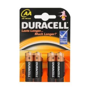 Bateria alcalina Duracell Basic AA ou R6